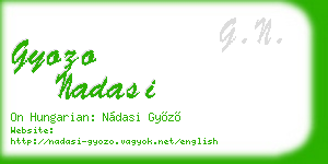 gyozo nadasi business card